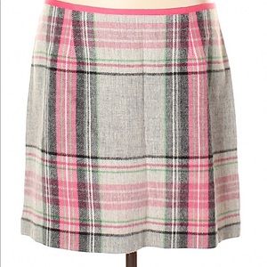 Vineyard Vines Jolly Plaid Wool Mini Skirt